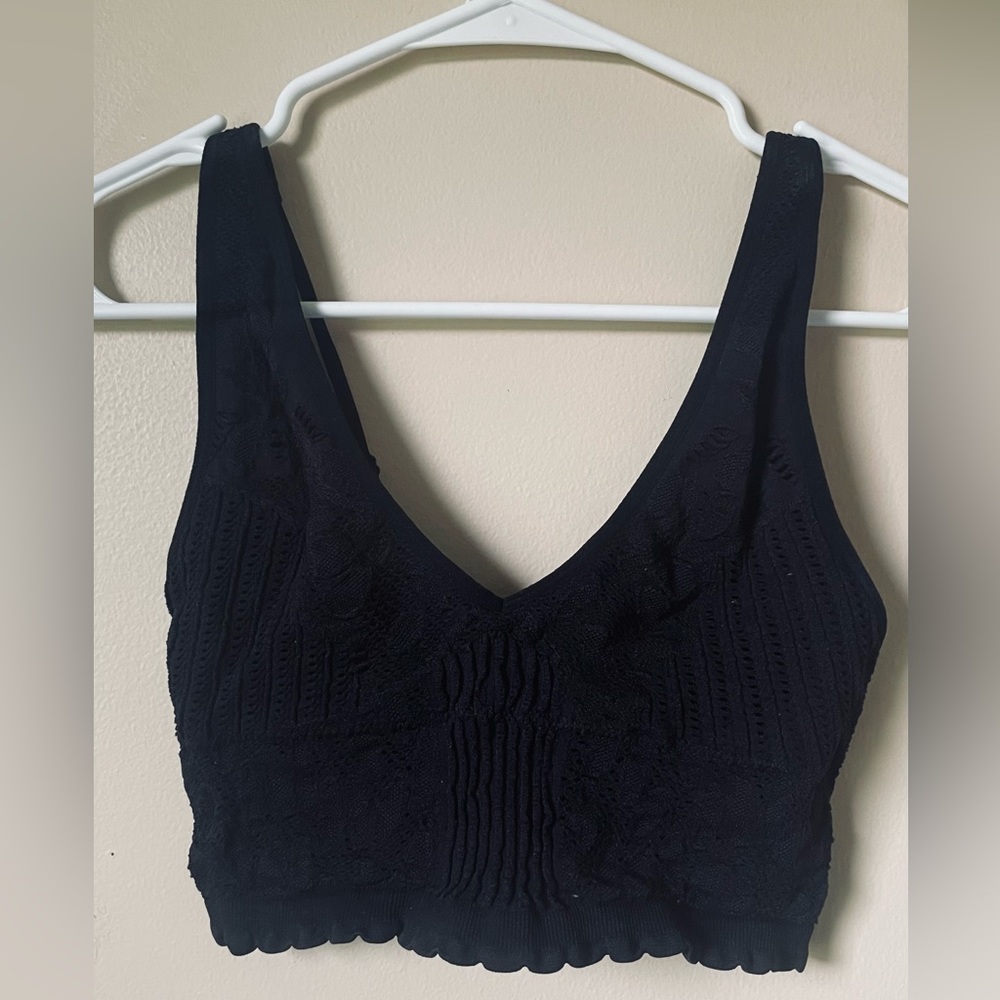 Lace Mesh Bralette, Size Small.